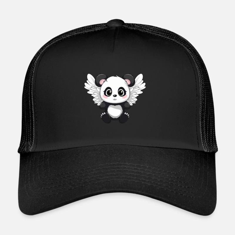 Panda avec des ailes qui ressemble à un ange Casquette trucker 