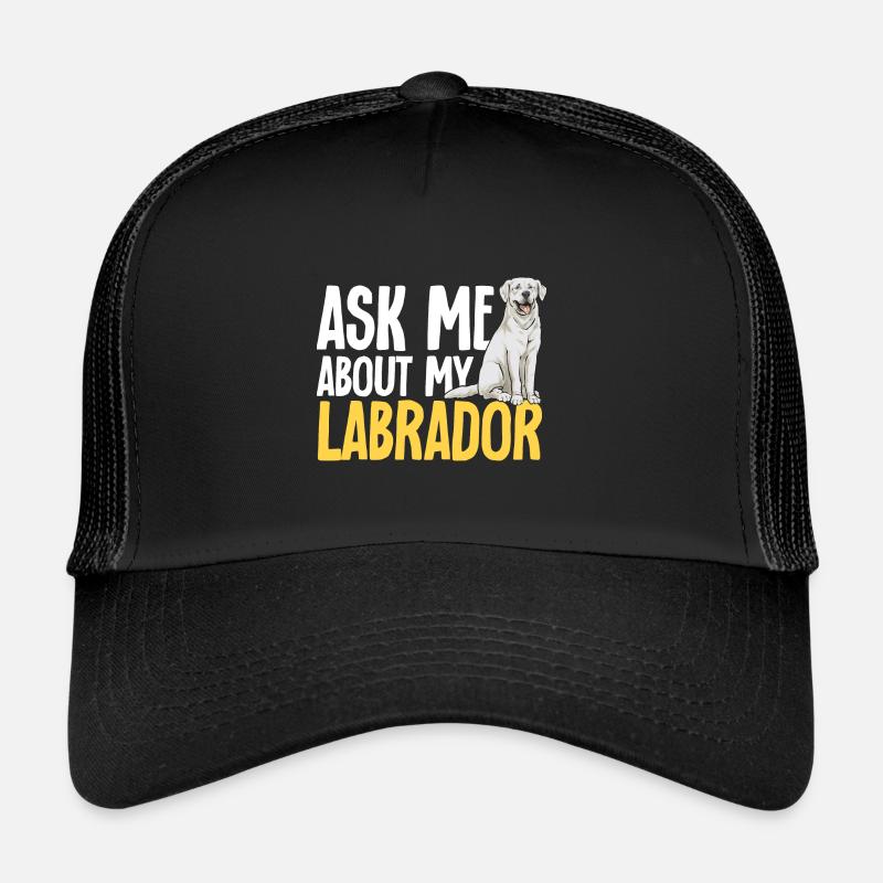 Weißer Labrador Retriever Weißer Lab Trucker Cap