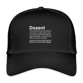Lecturer - Trucker Cap - black/black - Front