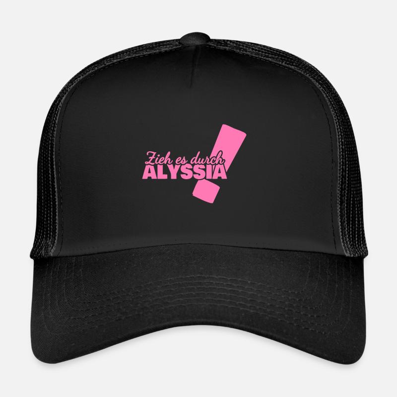 Prénom Alyssia Casquette trucker 