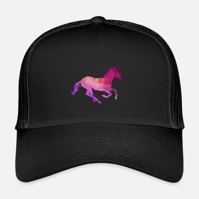 Einhorn - Trucker Cap - Schwarz/Schwarz