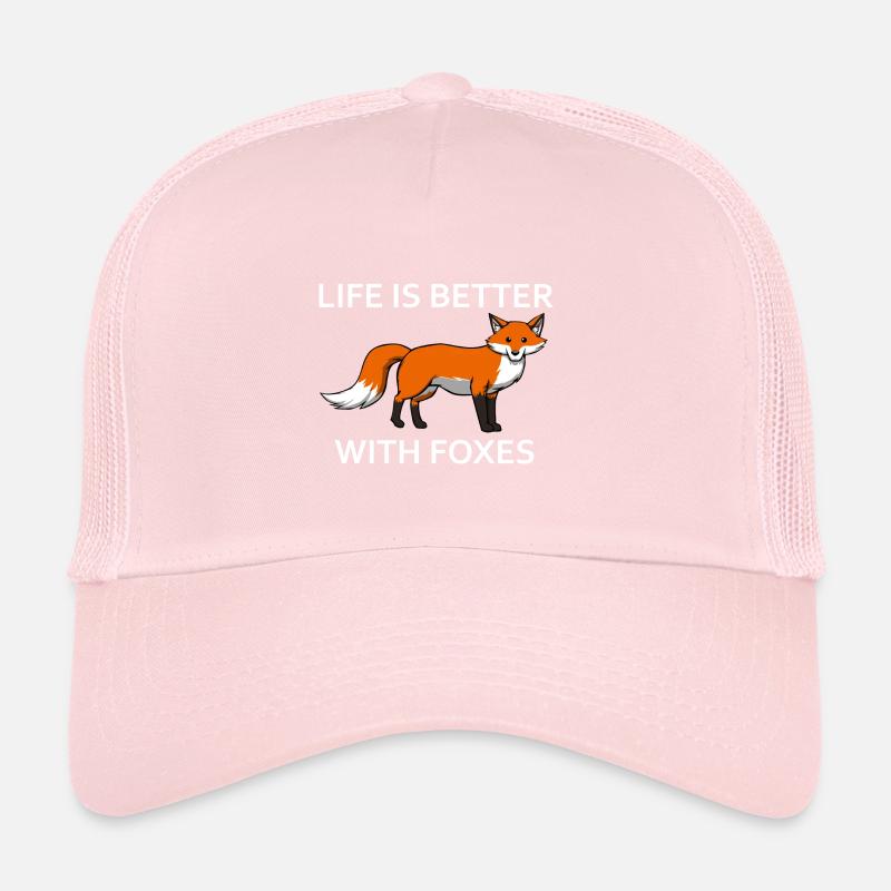 Renard mignon Dictée amusante Animaux de la forêt Casquette trucker 