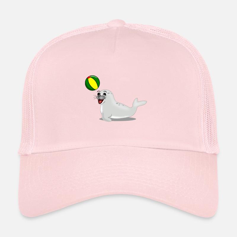 Phoque rieur avec boule Casquette trucker 