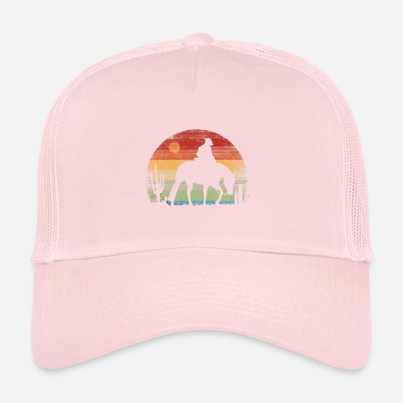Cowboy - Retro Sunset Trucker Cap