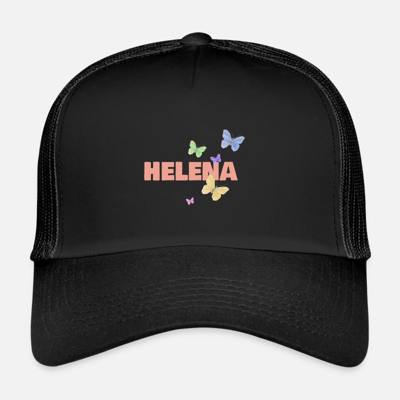 Helena - Trucker Cap - Schwarz/Schwarz