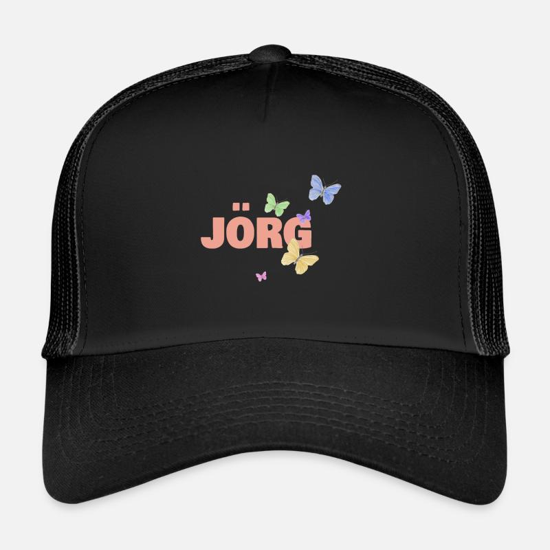 Jörg - Trucker Cap - Schwarz/Schwarz