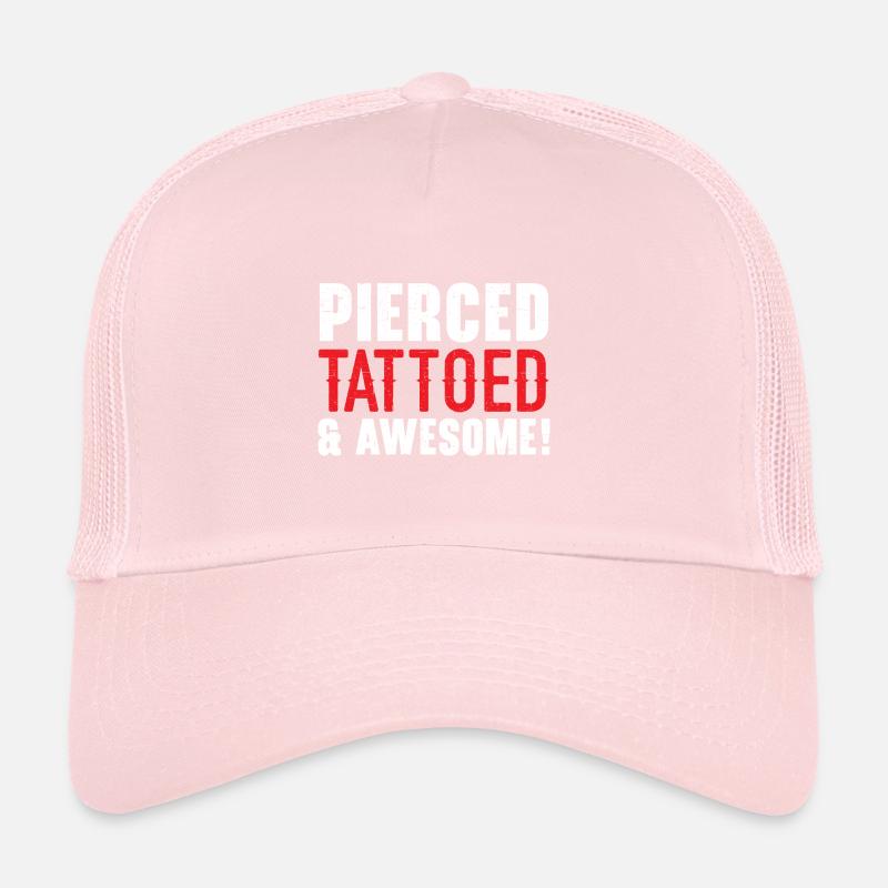 Tatouage percé et tatouage corné Casquette trucker 