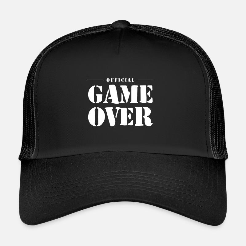 Game Over Slogan Trucker Cap