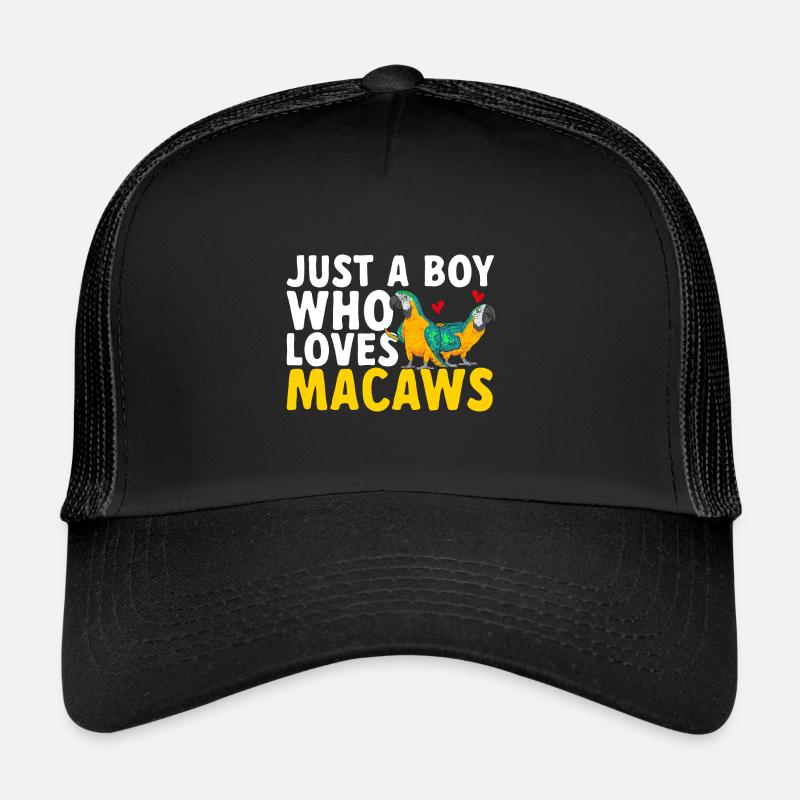 Yellow-breasted Macaw Parrot Blue And Yellow Macaw Trucker Cap