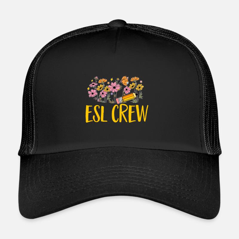 Teacher English Second Language Foreign Language Trucker Cap