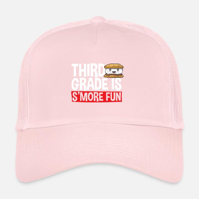 S'more Campfire Marshmallow Camping Casquette trucker 