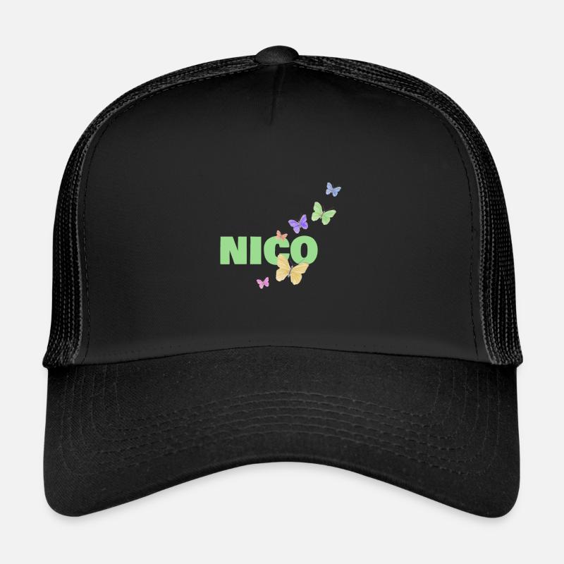 Nico Nico - Trucker Cap - Schwarz/Schwarz