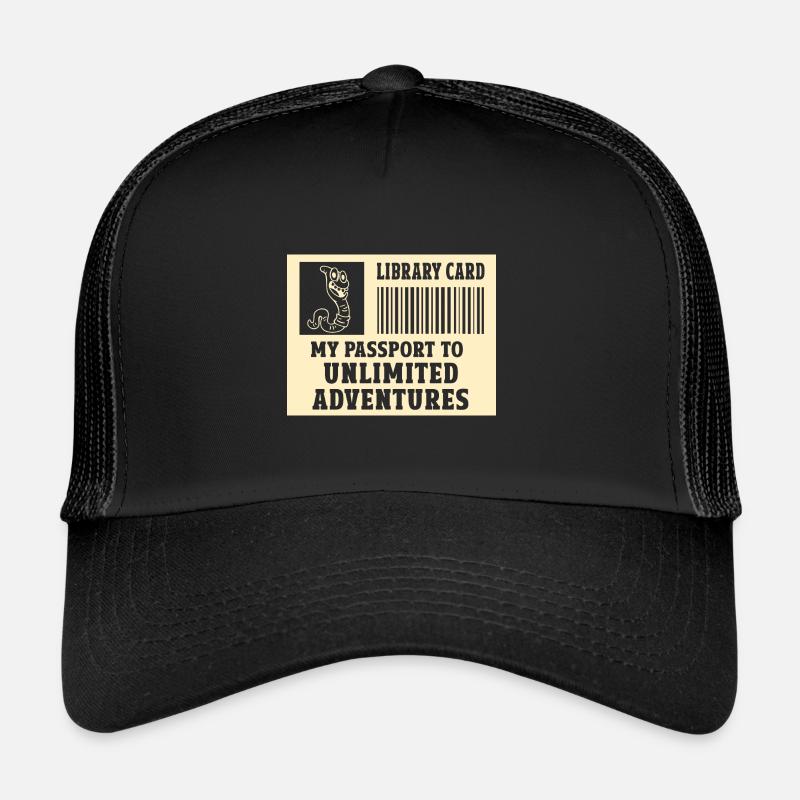 Carte de bibliothèque Mon laissez-passer illimité Casquette trucker 