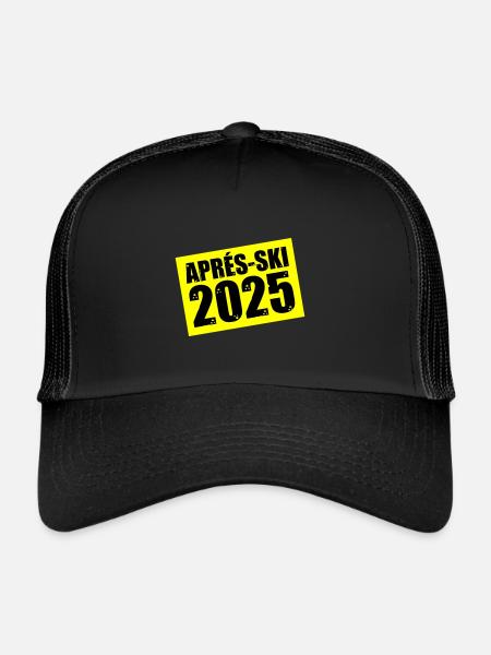 Après-ski 2025 - Casquette trucker  - noir/noir - Devant
