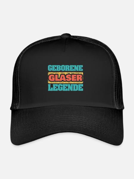Cadeau pour les vitriers - Casquette trucker  - noir/noir - Devant