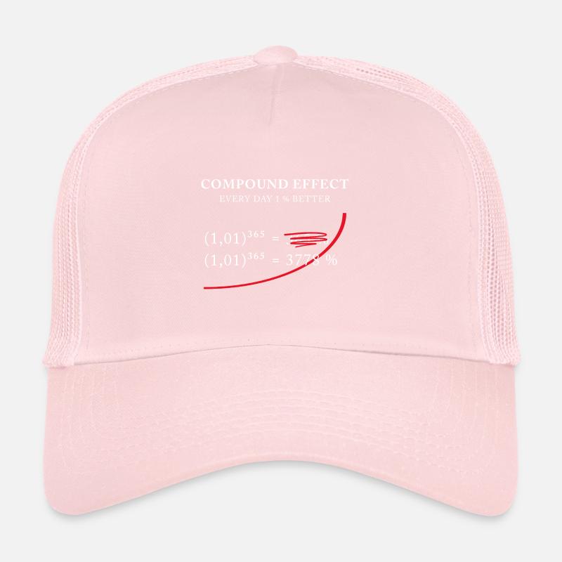 Effet composé - 1 % mieux chaque jour Casquette trucker 