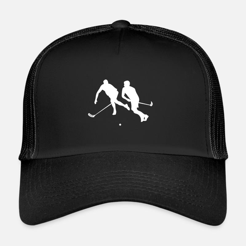 Floorball - Trucker Cap - Schwarz/Schwarz