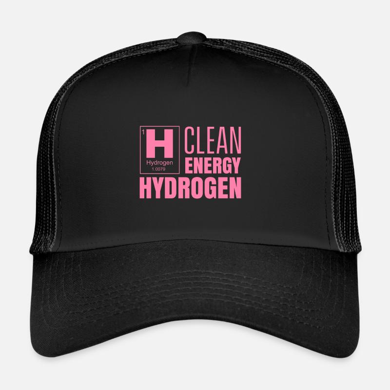 Énergie propre Hydrogène Hydrogène Carburant Casquette trucker 