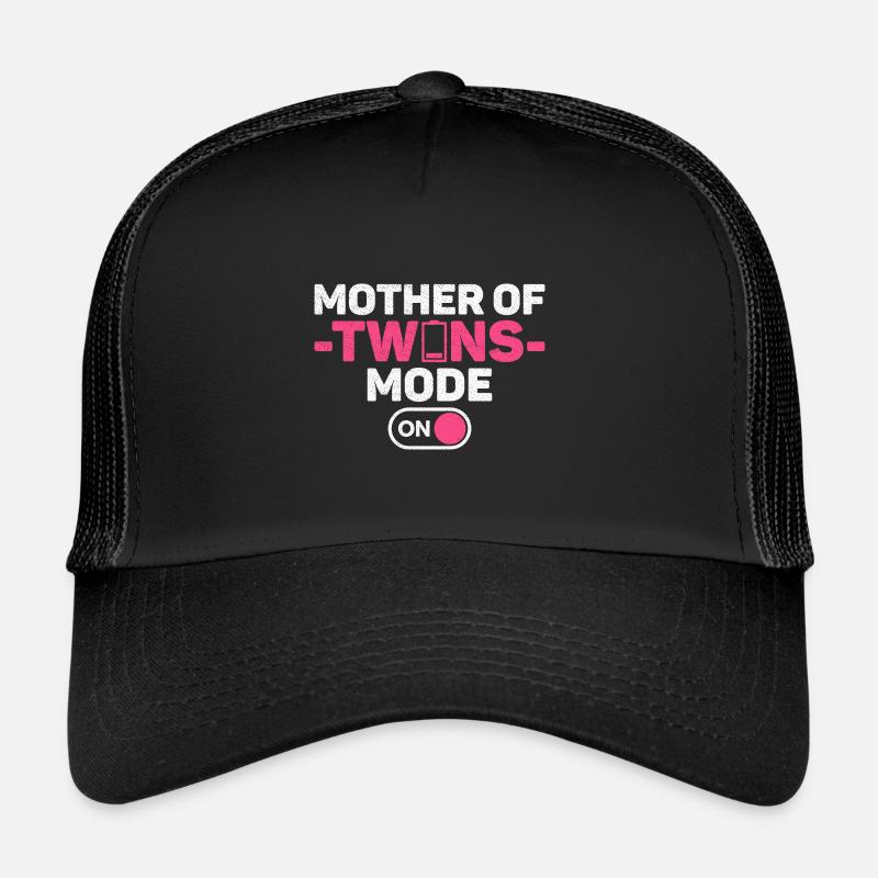 Mutter von Zwillingen Mode On Design für eine Trucker Cap