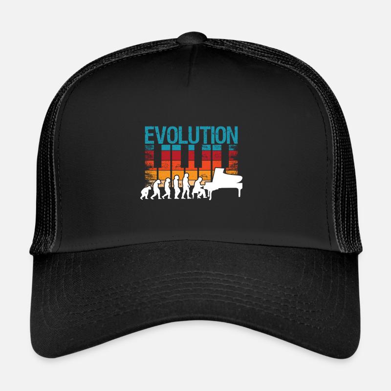 Evolution Piano Musician Keyboard Orchestra Trucker Cap