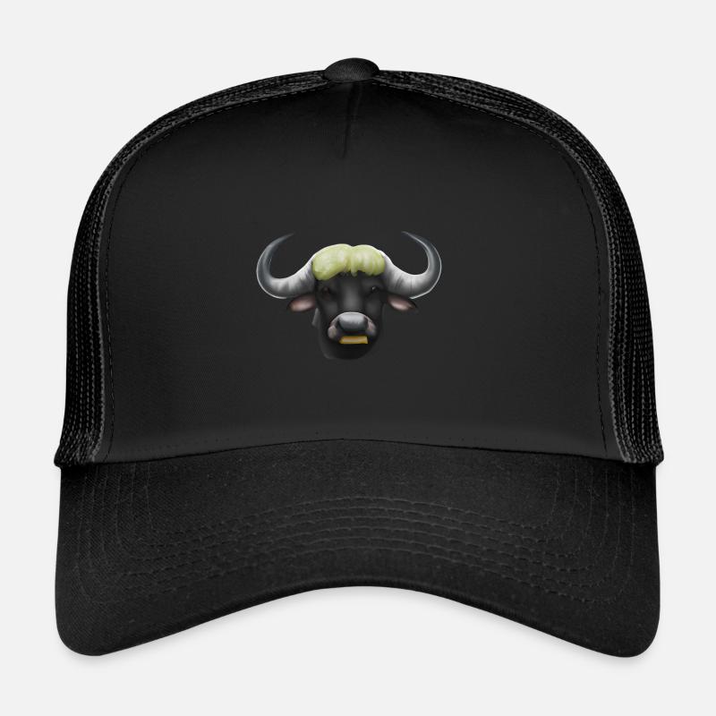 Buffle mignon dessiné Casquette trucker 