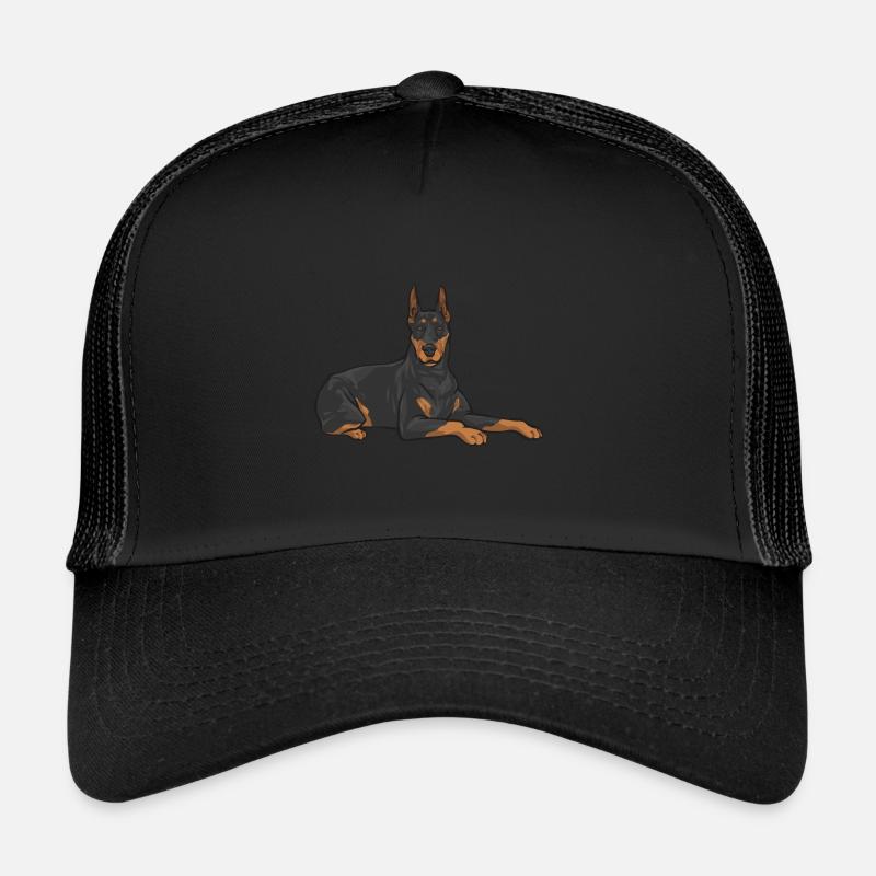 Doberman Pinscher Chien Dobie Casquette trucker 