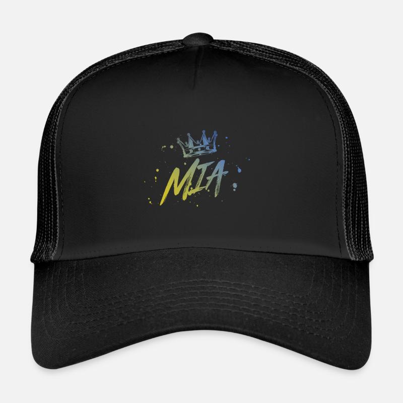Mia - Trucker Cap - Schwarz/Schwarz