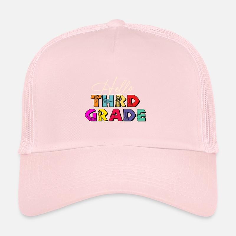Teacher Hello Third Grade Trucker Cap
