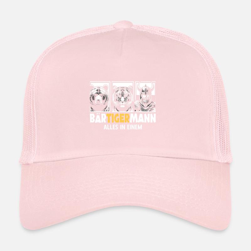 Bärtigermann Bär Tiger Mann Geschenk Bart Trucker Cap