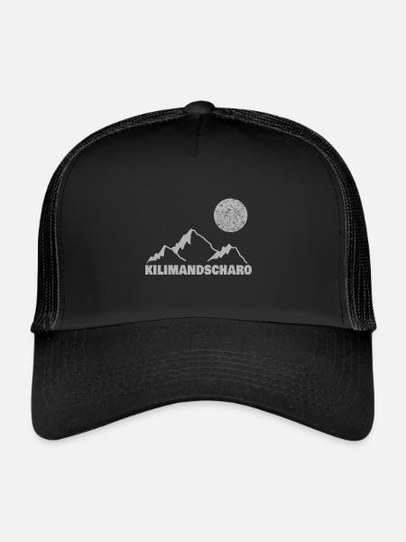 Klettern kilimandscharo - Trucker Cap - Schwarz/Schwarz