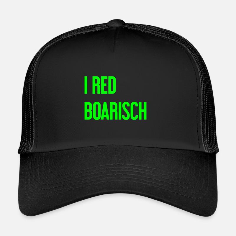 I red boarisch Trucker Cap