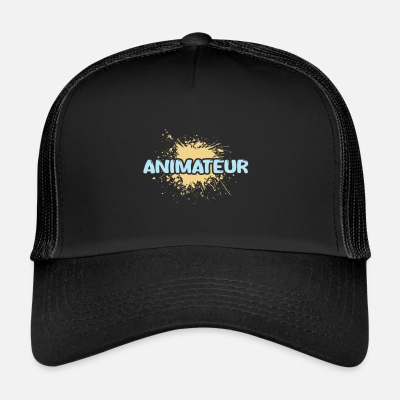 Job Animateur - Trucker Cap - Schwarz/Schwarz