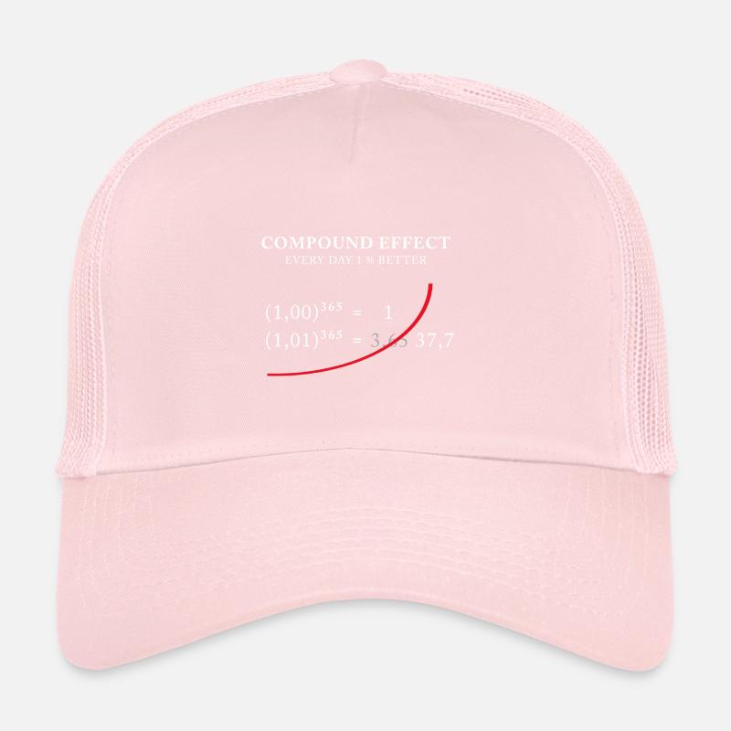 Effet composé - 1 % mieux chaque jour Casquette trucker 