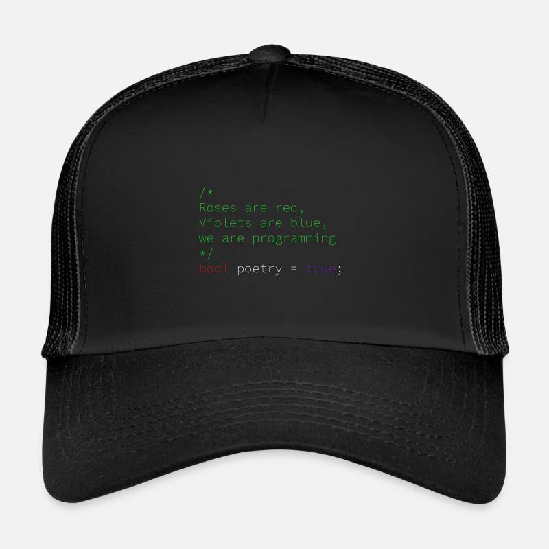 Programmation poétique Casquette trucker 