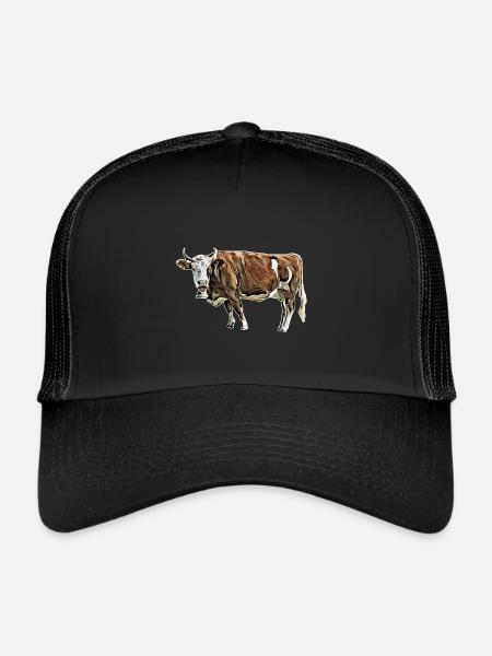 cow - Trucker Cap - black/black