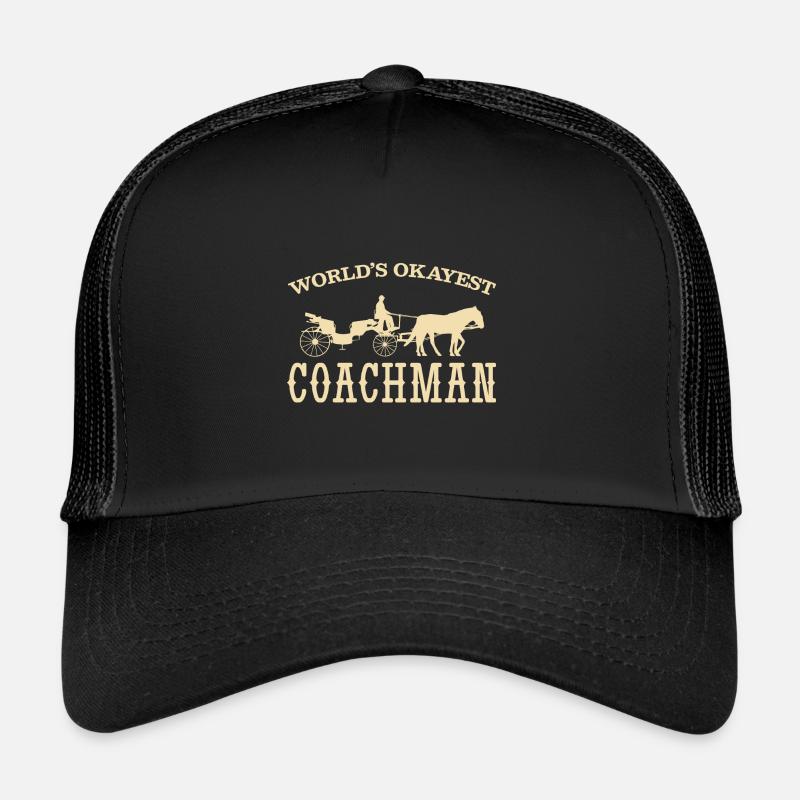 Coach coach horse - Trucker Cap - black/black
