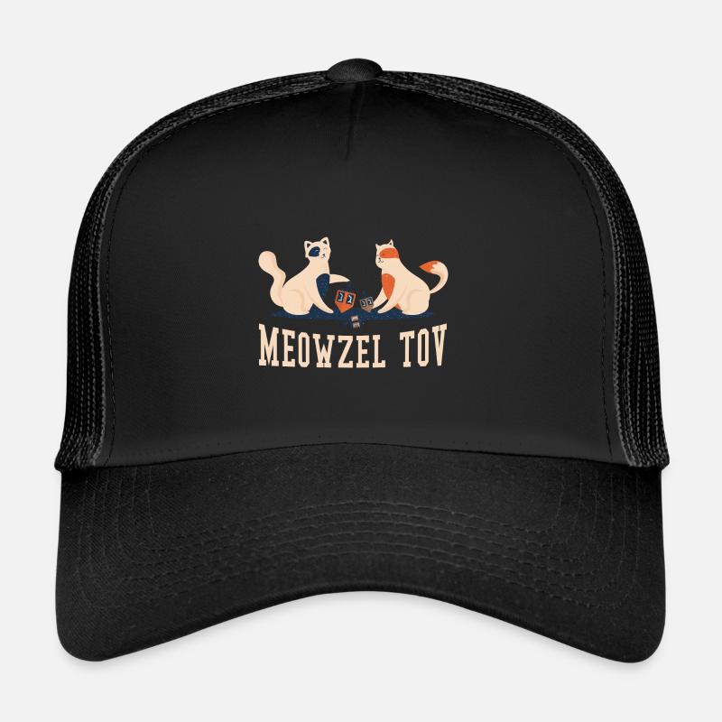 Mazel Tov Chats Juifs de Noël Juif Hanoukka Casquette trucker 