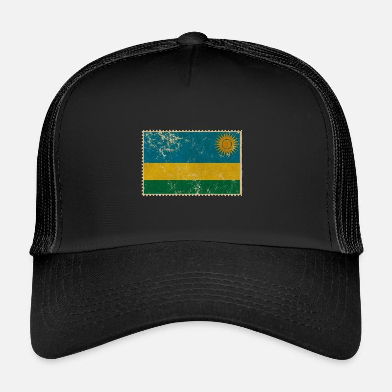 Rwanda - Casquette trucker - noir/noir