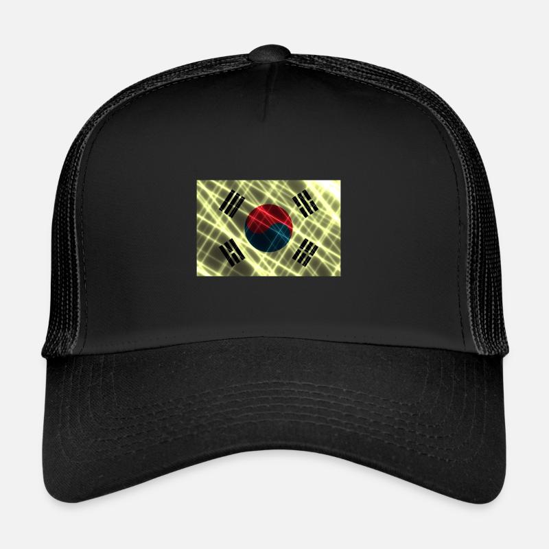Pays pour la Corée du Sud Drapeau de la Corée du Sud Casquette trucker 
