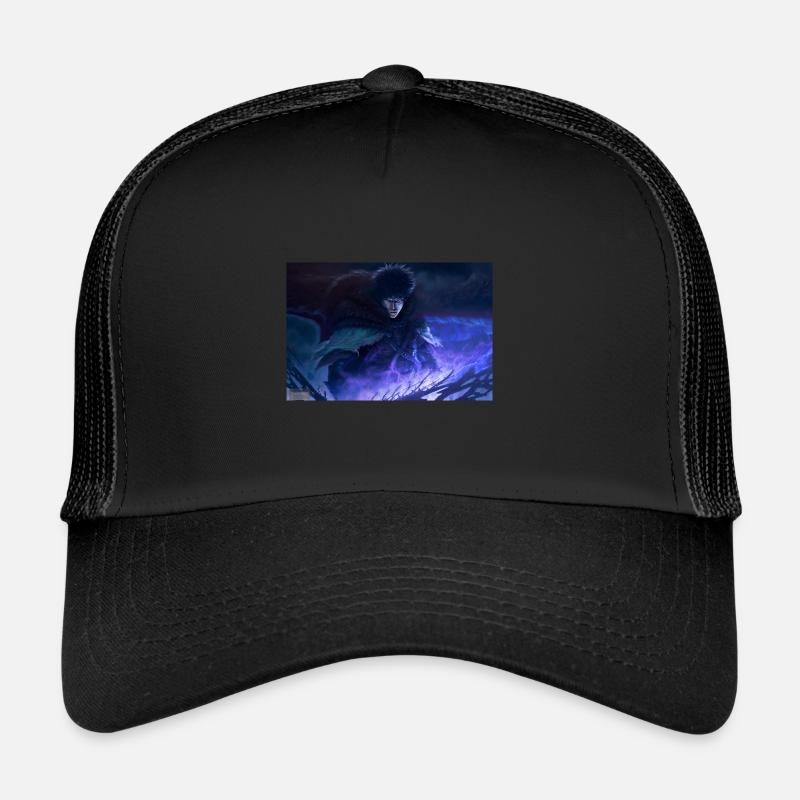 Guerrier féroce dans le noir Casquette trucker 