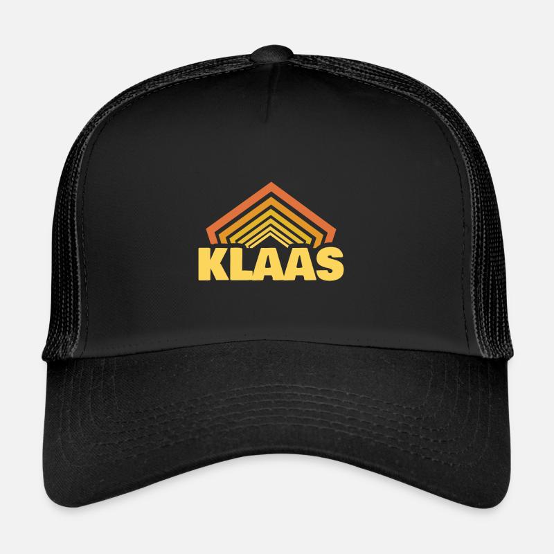 Vorname Klaas - Trucker Cap - Schwarz/Schwarz