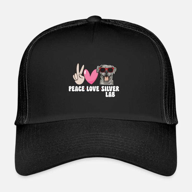 Silver Labrador Retriever Silver Lab Trucker Cap