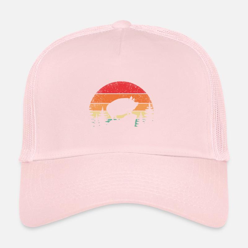 Cochon rétro Cochon ventru de caca Casquette trucker 