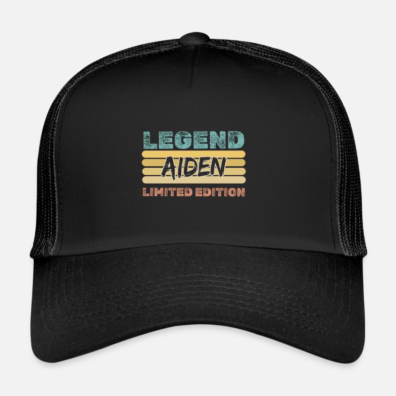 Prénom Aiden Casquette trucker 