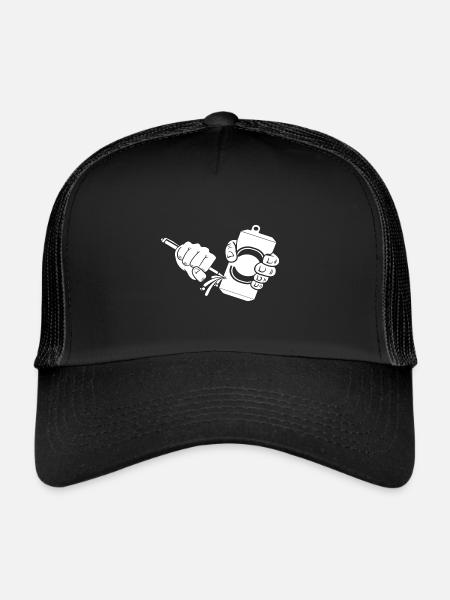 Bière en boîte de bière peut piercing - Casquette trucker  - noir/noir - Devant