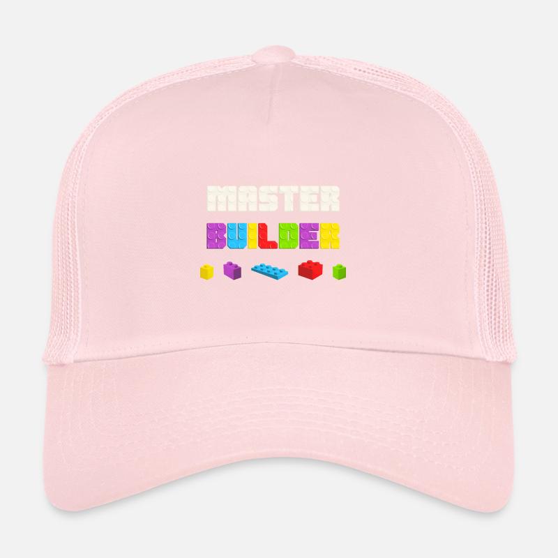 Kinder Cool Master Builder Baustein Papa Mom Trucker Cap