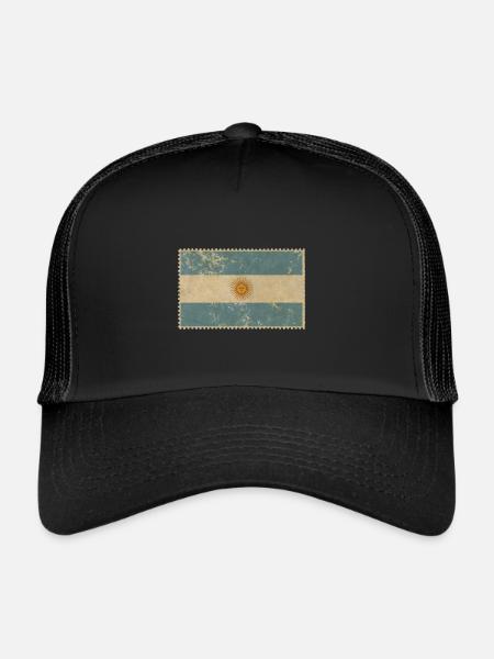 Argentine - Casquette trucker  - noir/noir - Devant