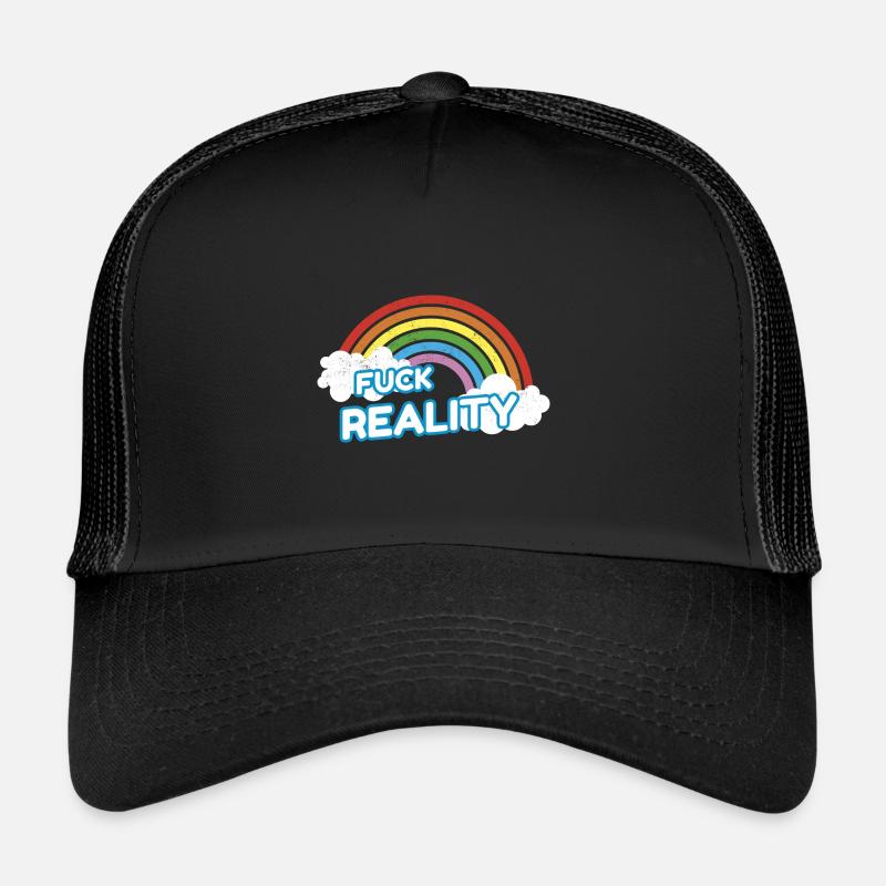 Fuck Reality Rainbow Pride Casquette trucker 