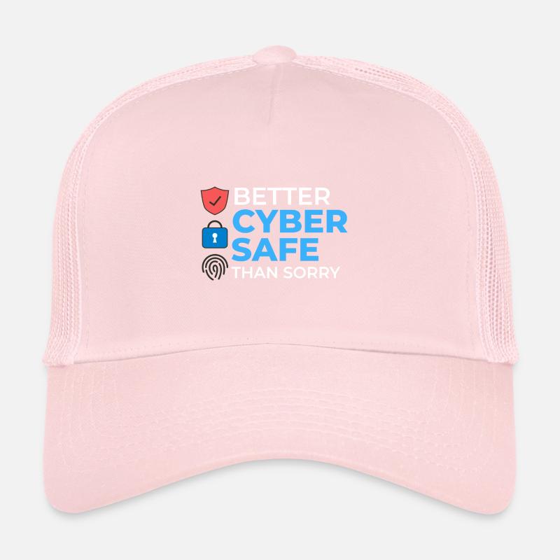 Informations sur la cybersécurité Ordinateur Sicherheit Casquette trucker 