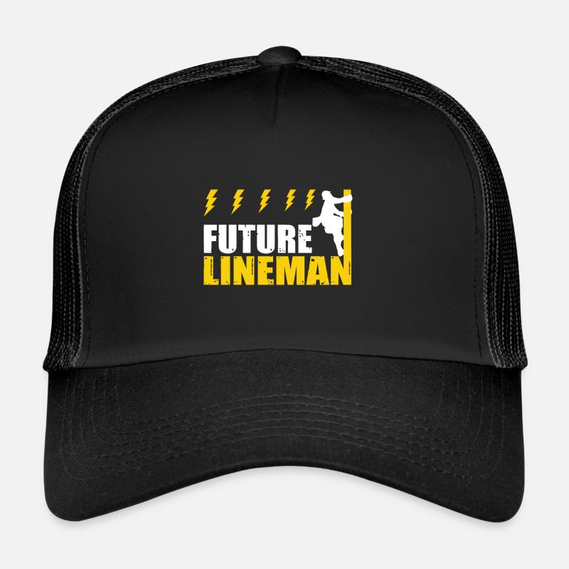 Future Lineman Funny Electric Cable Lineman Trucker Cap
